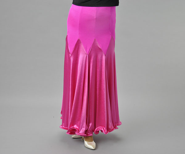 社交ダンス衣装 ドレスの販売 インスピレーション ルンバ Sale 光沢感が綺麗なロングスカート