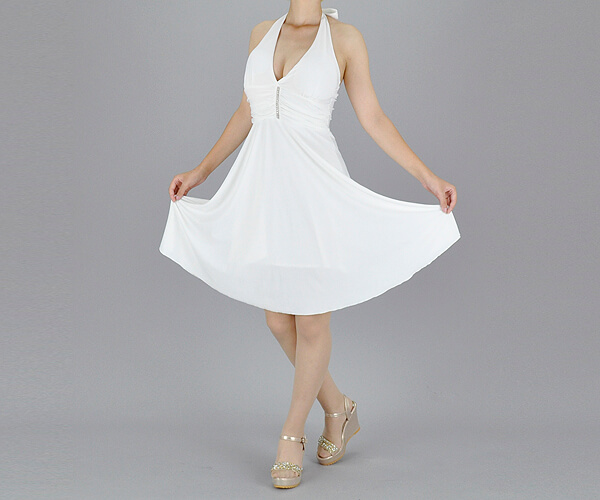 社交ダンス衣装 ドレスの販売 インスピレーション ルンバ 人気のホルターネックワンピース