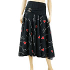 【SALE】バックル付きハート刺繍ロングスカート