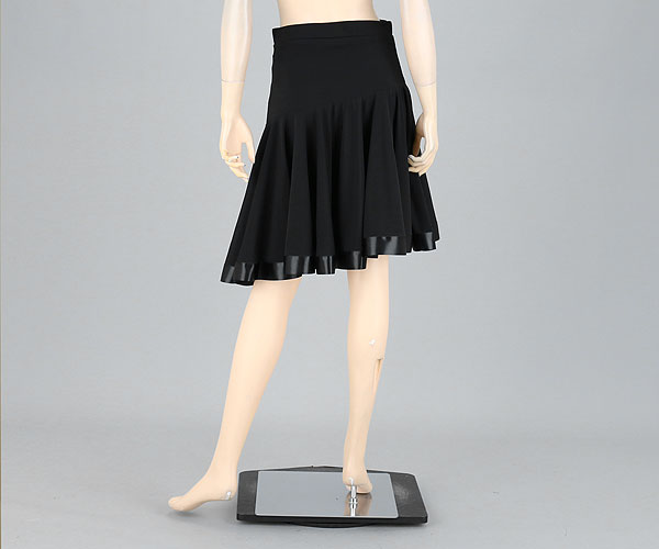 社交ダンス☆斜めのラインストーンが綺麗なミディアムスカート